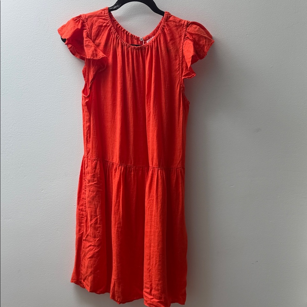 Velvet by Graham & Spencer Vibrant Orange Kids Dress